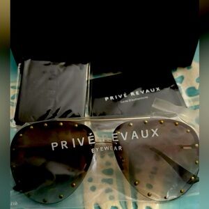 Brand New Prive Revaux Aviator Studded Singlasses